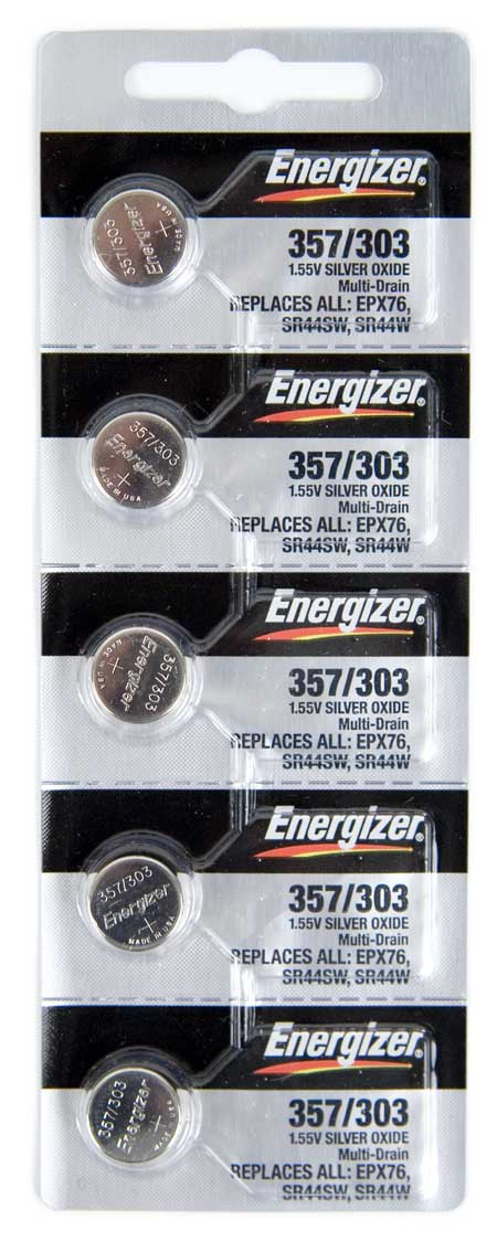   Energizer 303 357 SR44SW SR44W Silver Oxide Battery EPX76 A76  