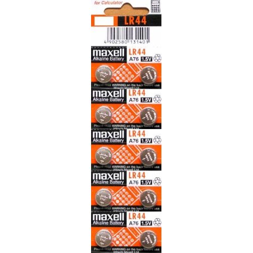 New 10 Maxell LR44 AG13 A76 L1154 303 357 SR44 Battery